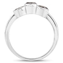 1.22 Carat Genuine Black Diamond .925 Sterling Silver Ring-2