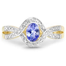 0.75 Carat Genuine Tanzanite .925 Sterling Silver Ring-3