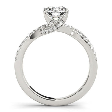 14k White Gold Fancy Prong Split Shank Diamond Engagement Ring (1 1/4 cttw) - 0