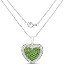 4.62 Carat Genuine Chrome Diopside .925 Sterling Silver Pendant-2