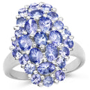 2.79 Carat Genuine Tanzanite .925 Sterling Silver Ring-1