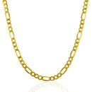 4.6mm 10k Yellow Gold Lite Figaro Chain-2