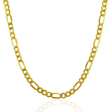 4.6mm 10k Yellow Gold Lite Figaro Chain - 0