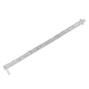 14K White Gold 7.0 Cttw Princess Cut Diamond 7" Alternating Vertical and Horizontal Rectangular Link Tennis Bracelet (H-I Color, SI2-I1 Clarity)-4
