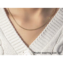 Double Extendable Cable Chain in 14k Yellow Gold (1.9mm)-4