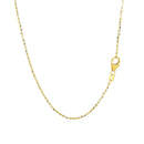 14k Yellow Gold Double-Strand Chain Necklace with Puff Moon and Star-3