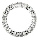 Round Cut Lab Grown Diamond Eternity Ring in 14k White Gold (4 cttw FG/VS2)-3