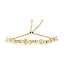 14K Yellow Gold Plated .925 Sterling Silver Channel Set Diamond Accent Twist 4â€-10â€ Adjustable Bolo Bracelet (I-J Color, I3 Clarity)-3