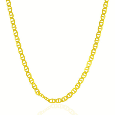 4.5mm 10k Yellow Gold Mariner Link Chain - 0