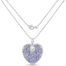 6.17 Carat Genuine Tanzanite .925 Sterling Silver Pendant-2