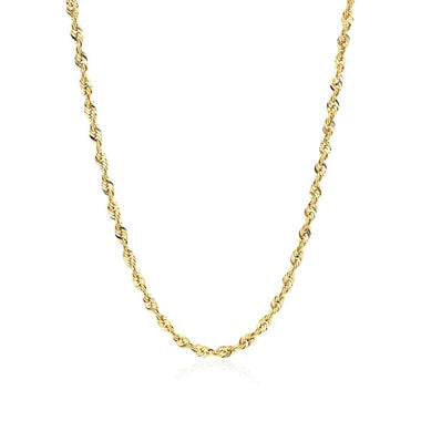 2.5mm 14k Yellow Gold Light Rope Chain - 0