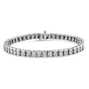 .925 Sterling Silver Miracle Set Diamond Accent Classic Tennis Bracelet (I-J Color, I2-I3 Clarity) - 7.25"-1