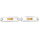 2.52 Carat Genuine Yellow Sapphire .925 Sterling Silver Bracelet-3