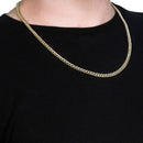 10k Yellow Gold Semi Solid Miami Cuban Chain (5.00 mm)-4