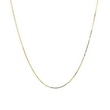 10k Yellow Gold Classic Box Chain 0.45mm - 0