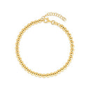 14k Yellow Gold Bead Chain Necklace(4mm)-1