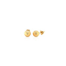 14k Yellow Gold Round Stud Earrings (6.0 mm)-2
