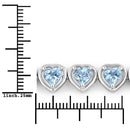 10.50 Carat Genuine Blue Topaz .925 Sterling Silver Bracelet-3