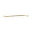 10K Yellow Gold 4.00 Cttw Round-Cut Diamond Floral Link 7.5" Bracelet (H-I Color, I2-I3 Clarity)-4