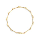 10K Yellow Gold Plated .925 Sterling Silver 1.0 Cttw Miracle Set Diamond Bezel Style Station Link Bracelet (H-I Color, I3 Clarity) - Size 7"-3