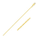 14k Yellow Gold Diamond-Cut Bead Chain 1.0mm-1