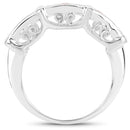1.08 Carat Genuine Orange Sapphire .925 Sterling Silver Ring-2