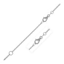 Extendable Cable Chain in 14k White Gold (1.2mm)-3