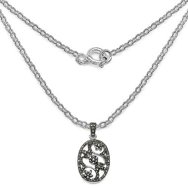 0.28 Carat Genuine Black Diamond .925 Sterling Silver Pandent - 0
