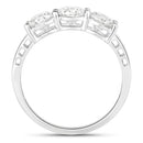1.50 Carat Genuine Lab Grown Diamond 14K White Gold Ring-2