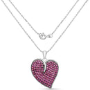 4.98 Carat Genuine Ruby .925 Sterling Silver Pendant-2