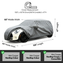 Car Cover for Mini Cooper Hardtop 2 Door and 4 Door, Convertible, Coupe, fits up to 158"L-4