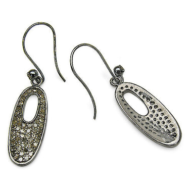 1.20 Carat Genuine Diamond .925 Sterling Silver Earrings - 0