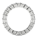 Emerald Cut Lab Grown Diamond Eternity Ring in 14k White Gold (6 cttw FG/VS2)-3