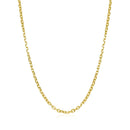 14k Yellow Gold Diamond Cut Cable Link Chain 1.8mm-2