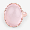 15.60 Carat Genuine Rose Quartz .925 Sterling Silver Ring-4