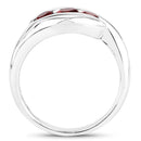 0.74 Carat Genuine Garnet .925 Sterling Silver Ring-2