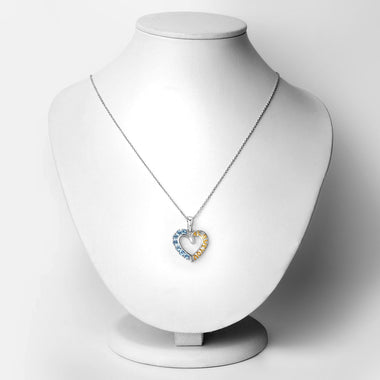 0.84 Carat Genuine Swiss Blue Topaz .925 Sterling Silver Pendant - 0