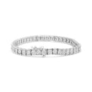 .925 Sterling Silver 1/10 Cttw Diamond 7.25" Link Bracelet (I-J Color, I2-I3 Clarity)-2