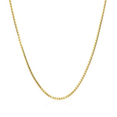 14k Yellow Gold Ice Chain 1.3mm - 0