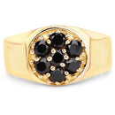 0.91 Carat Genuine Black Diamond .925 Sterling Silver Ring-3