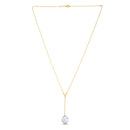 14k Yellow Gold Tesoro Pearl Lariat Necklace-1