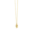 14k Yellow Gold Panther Head Necklace-2