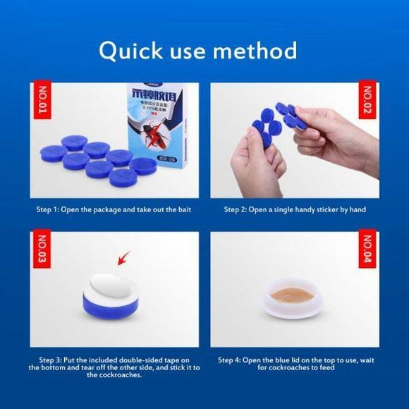 Cockroach Killer Bait Stickers for Effective Control