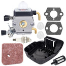 Hipa C1Q-S63 FS55R Carburetor Kit for Stihl FS 55R FS55RC FS55C FS55CE FS55T FS55Z Trimmer Brushcutter Replace 4137-120-0606 4137-120-0608 41371200614-1