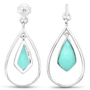 8.80 Carat Genuine Crysopharse .925 Sterling Silver Earrings-3