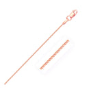 14k Rose Gold Round Wheat Chain (1.00 mm)-1