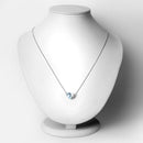 1.90 Carat Genuine Blue Topaz .925 Sterling Silver Pendant-2