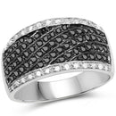 0.79 Carat Genuine Black Diamond .925 Sterling Silver Ring-1