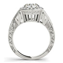 Halo Set Diamond Engagement Ring in 14k White Gold (1 5/8 cttw)-2