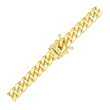 6.1mm 14k Yellow Gold Semi Solid Miami Cuban Bracelet - 0